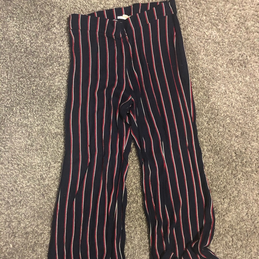 urban outfitters striped wide leg pants